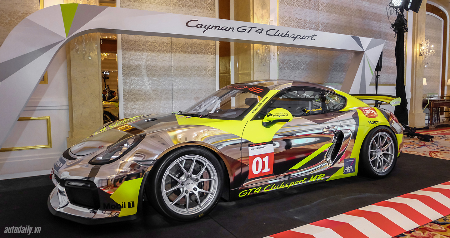 Cận cảnh “xe đua” Porsche Cayman GT4 Clubsport tại Việt Nam 