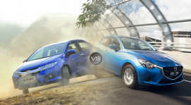 Honda City 2015 vs. Mazda2 2015: So tài sedan cỡ nhỏ
