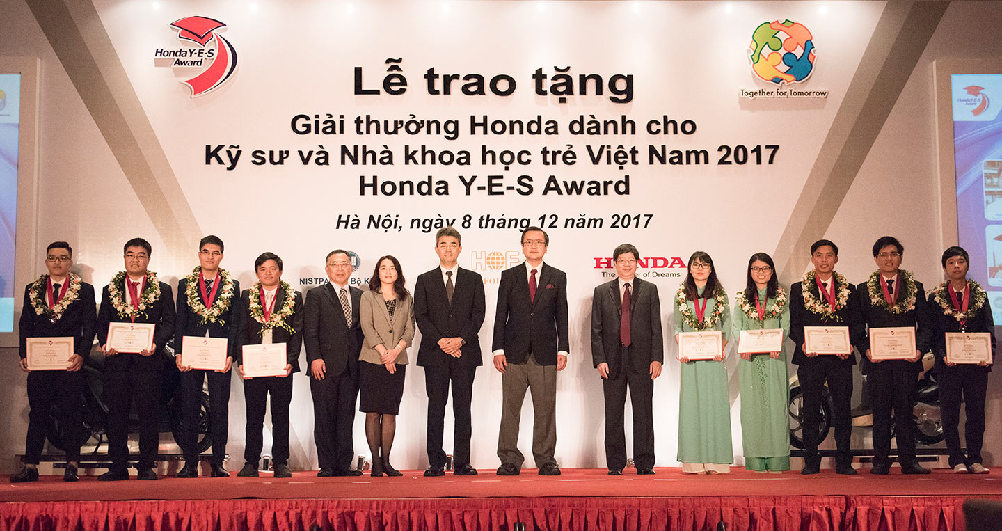 Honda Việt Nam tổ chức Lễ Trao tặng Giải thưởng Honda Y-E-S 2017 